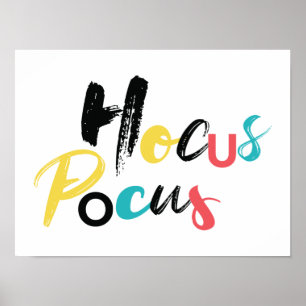 Poster Moderne, coloré, amusant, cool, Hocus Pocus tendan