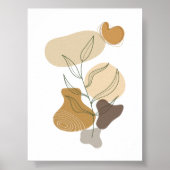 Poster Moderne contemporain boho chic art abstrait mur (Devant)