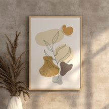 Moderne contemporain boho chic art abstrait mur