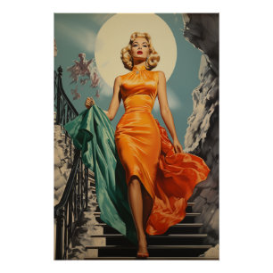 Poster Moderne du milieu du siècle