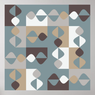 Poster Moderne du milieu du siècle - Caramel au chocolat 