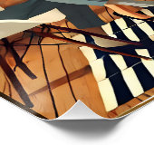 Poster Moderne Du Milieu Du Siècle Le Martini Intellectue (Coin)