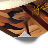 Poster Moderne Du Milieu Du Siècle Le Martini Intellectue (Coin)