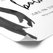 Poster Moderne Elegant Black Bow Devine Combien De Bows J (Coin)