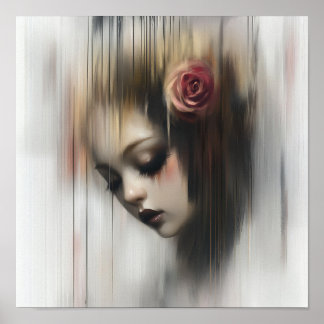 Poster Moderne élégant élégant Abstrait belle femme