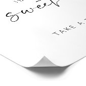 Poster Moderne Élégant Script L'amour est des faveurs dou (Coin)
