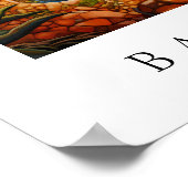 Poster Moderne et contemporain Park Guell Barcelona abstr (Coin)