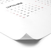 Poster Moderne et élégant Calendrier photo 2024 année com (Coin)