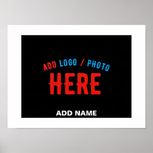 POSTER MODERNE ET MODERNE PERSONNALISABLE NOIR VÉRIFIÉ
