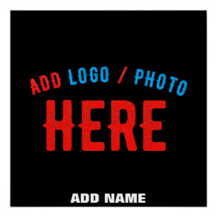 POSTER MODERNE ET MODERNE PERSONNALISABLE NOIR VÉRIFIÉ