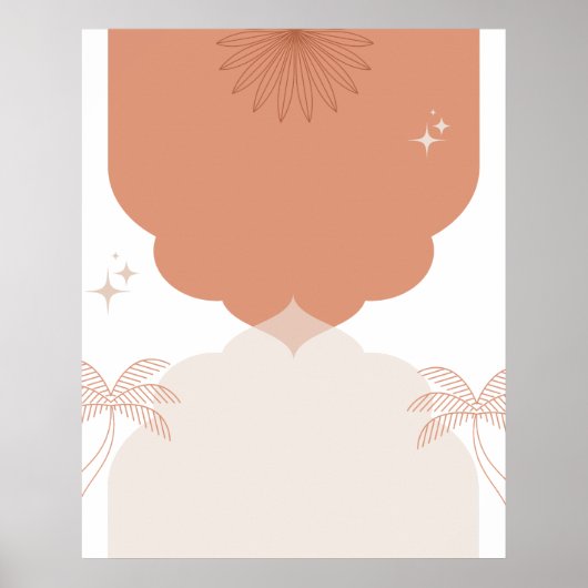 Poster Moderne et tendance Boho Wall Art (Devant)