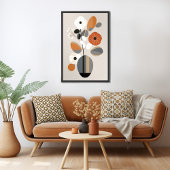 Poster Moderne Florale Du Milieu Du Siècle