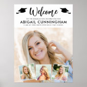 Poster Moderne Graduate Welcome 4 Photos Simple Script (Devant)