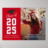 Poster Moderne Graduation 2025 Photo Moderne Grad Party (Devant)