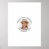 Poster Moderne Graduation Photo Guest Book Signature (Devant)