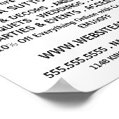 Poster Moderne Gras, Floristrie Publicité (Coin)