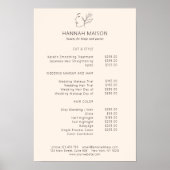 Poster Moderne, Line Art, Femme, Feuilleté, Salon, Prix (Devant)