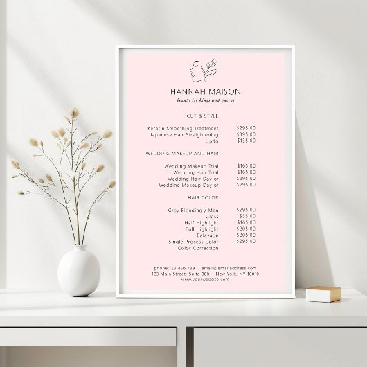 Poster Moderne, Line Art, Femme, Feuilleté, Salon, Prix