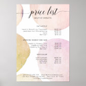 Poster moderne, liste de prix (Devant)