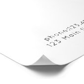 Poster moderne, liste de prix (Coin)