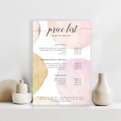 Poster moderne, liste de prix