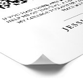 Poster Moderne Lycée Graduation Fonds Colleg code QR (Coin)