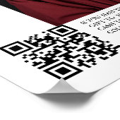 Poster Moderne Lycée Graduation Fonds Colleg code QR (Coin)