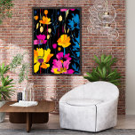 Poster Moderne Maximaliste Couleur Pop Ink Floral Art<br><div class="desc">Ajoutez un éclat de couleur et de personnalité à votre espace avec cette affiche d'art floral d'encre Maximaliste moderne. Avec des teintes audacieuses et des traits d'encre expressifs, cette pièce botanique de renom apporte une touche artistique et vibrante à toute pièce. Parfait pour les intérieurs maximalistes, les amateurs d'art ou...</div>