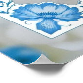 Poster Moderne minimaliste classique Fleurs mariage (Coin)