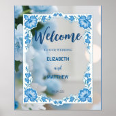 Poster Moderne minimaliste classique Fleurs mariage (Devant)