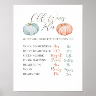 Poster Moderne minimaliste Peach rose et Citrouille de me