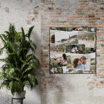 Poster Moderne minime 5 photo élégante simple<br><div class="desc">Design moderne minimaliste multi photo simple unique maison de famille design. Avec espace pour 5 photos. Un cadeau idéal pour les mamans,  papas,  grand,  grand-père de n'importe quel membre de la famille,  Noël,  anniversaire,  anniversaire,  jour de la mère et fête des pères.</div>