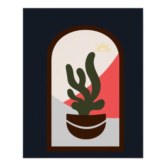 Poster moderne moderne classique Boho brillant (Devant)