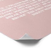 Poster Moderne mon eau cassé Baby Baby shower signe de je (Coin)