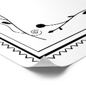 Poster Moderne Monsieur Madame Mariage Fiançailles Fête (Coin)