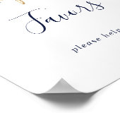 Poster Moderne nautique | Panneau de cadeaux de mariage f (Coin)