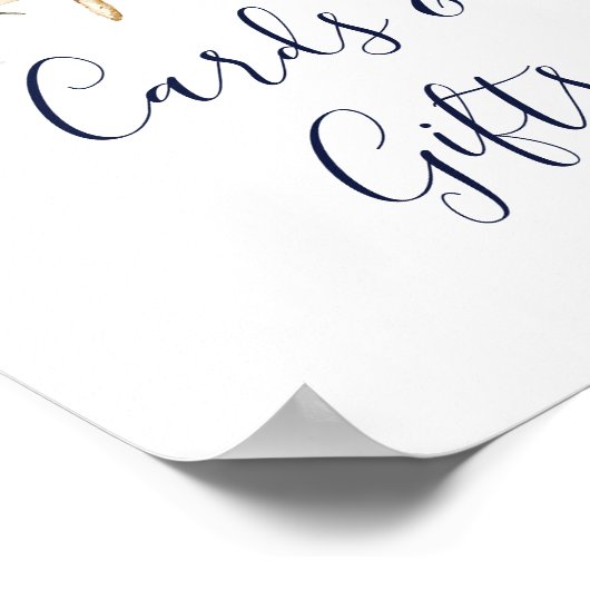 Poster Moderne Nautique | Panneau de Cartes Florales et C (Coin)