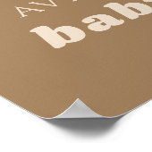 Poster Moderne nous pouvons attendre Baby shower (Coin)