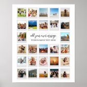 Poster Moderne Personnalisé 27 Photos Collage Photo (Devant)