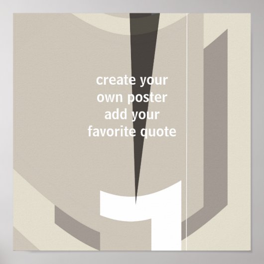 poster moderne personnalisé ajouter votre propre d (Devant)