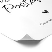 Poster moderne personnalisé Signal Mariage complet (Coin)