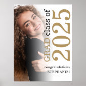 Poster Moderne Photo Overlay Félicats Grad 2025 Graduatio (Devant)