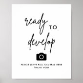 Poster Moderne Prêt À Développer Un Mariage De Caméra Dis (Devant)