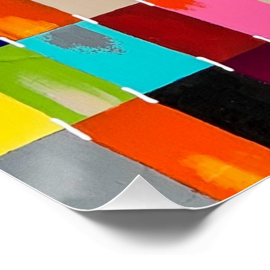 Poster moderne Quilt Parfait (Coin)