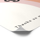 Poster Moderne Rétro Arc-en-ciel Années 70 | Panneau pour (Coin)