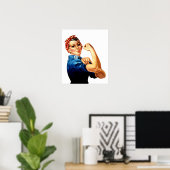 Poster Moderne Rosie le Riveter (Bureau à domicile)