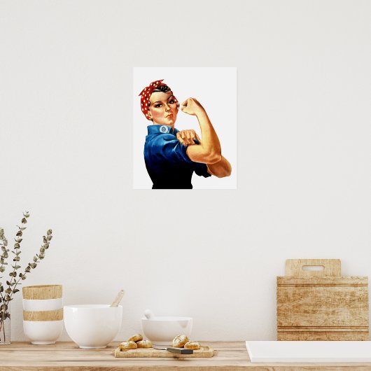 Poster Moderne Rosie le Riveter (Cuisine)