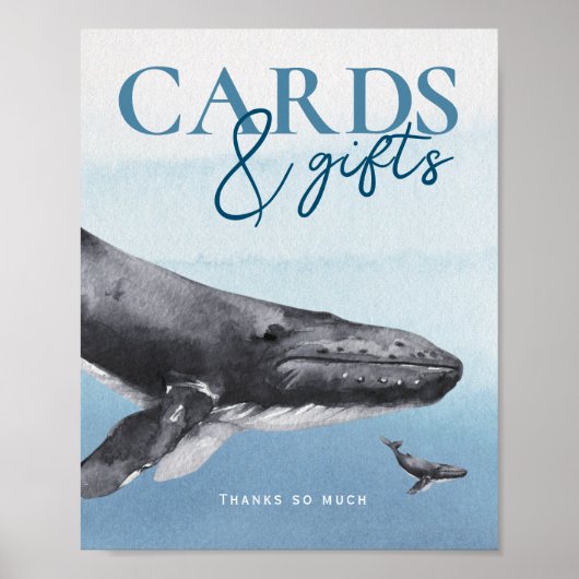 Poster Moderne Rustic Ocean`Cartes et Cadeaux de Baby sho (Devant)