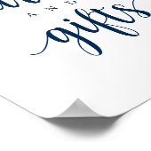 Poster Moderne Rustique, Bleu Nuit, Cartes et Cadeaux de  (Coin)