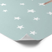 Poster Moderne scandi  chouette endormie mignonne  nurser (Coin)